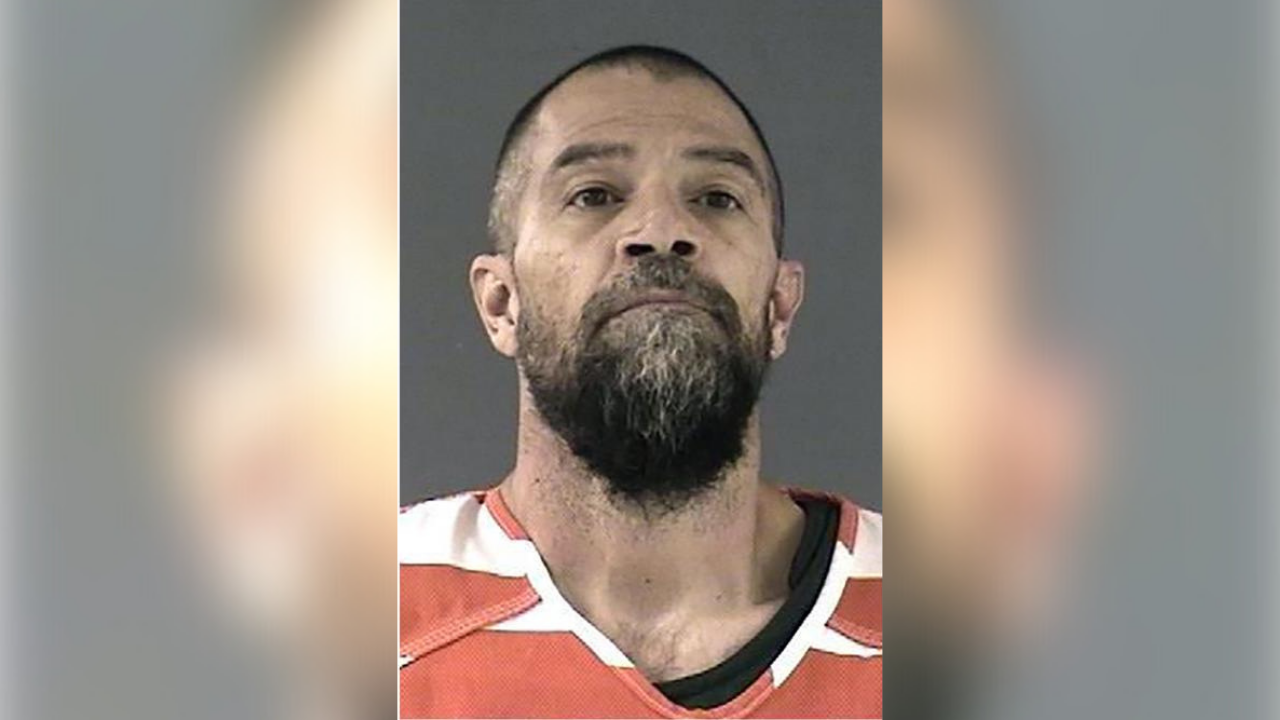 This undated photo provided by the Laramie County, Wyo., Sheriff's Office shows Joseph Beecher, 48, who is suspected of a kidnapping on Wednesday, Feb. 2, 2022.