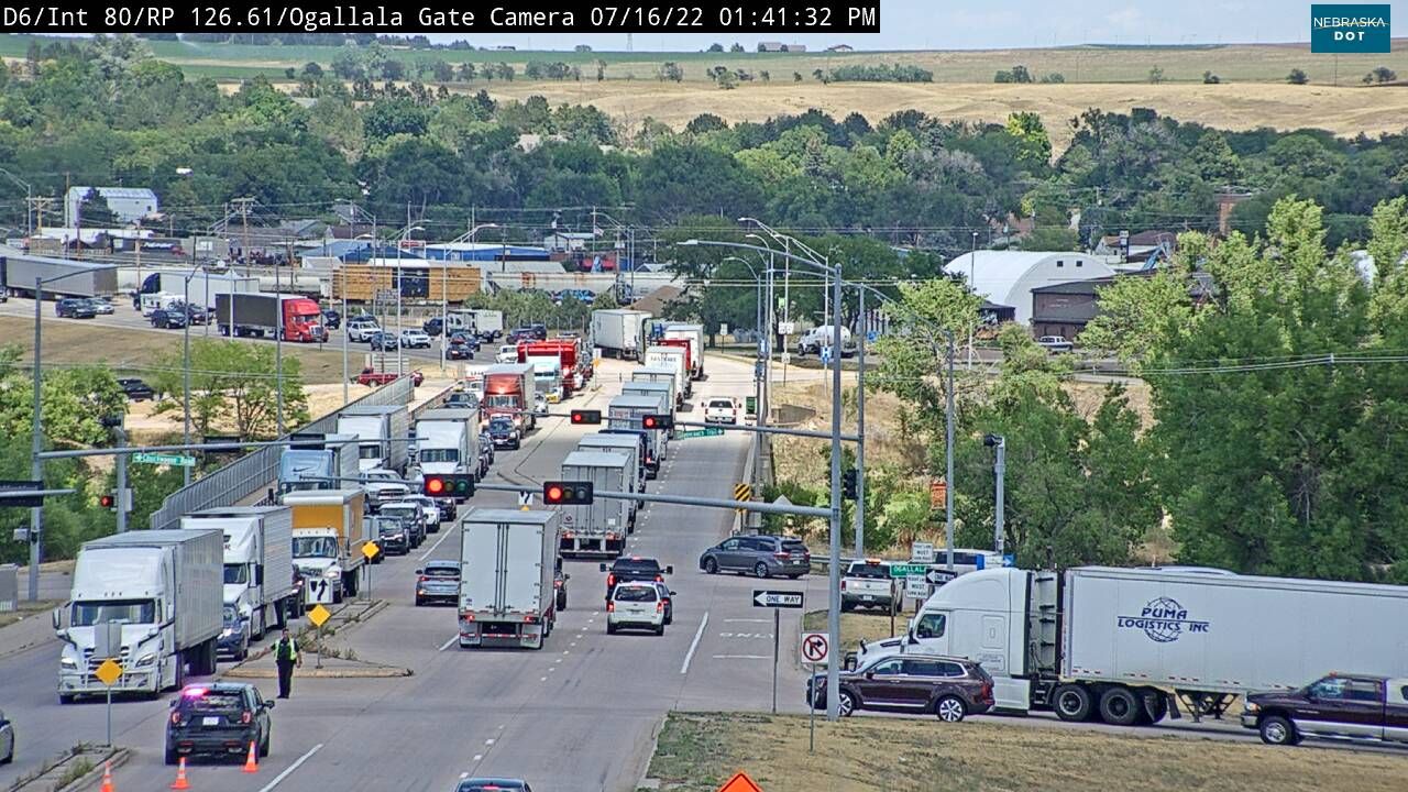 Traffic was diverted to Highway 30 at Ogallala due to a multiple vehicle accident at Big Springs Saturday afternoon.