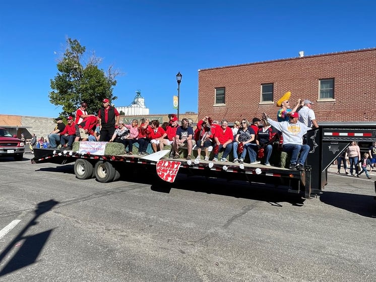 The Kimball High School Class of 1972 rode through the Farmer's Day Parade on Saturday, Sept. 25, 2022.