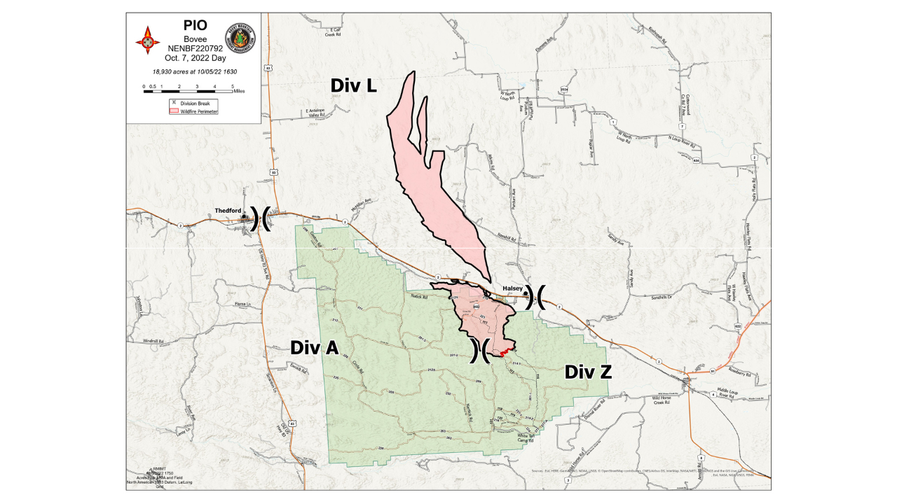 Bovee Fire 97% contained