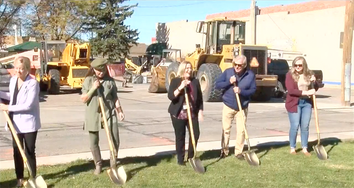 Groundbreaking ceremony takes place at 18th Street Plaza in Scottsbluff