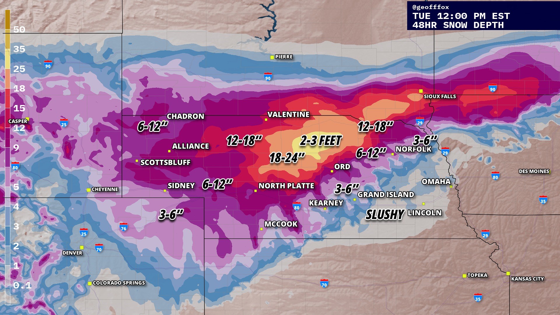 Winter storm ontrack to hit Nebraska Panhandle, southeast Wyoming
