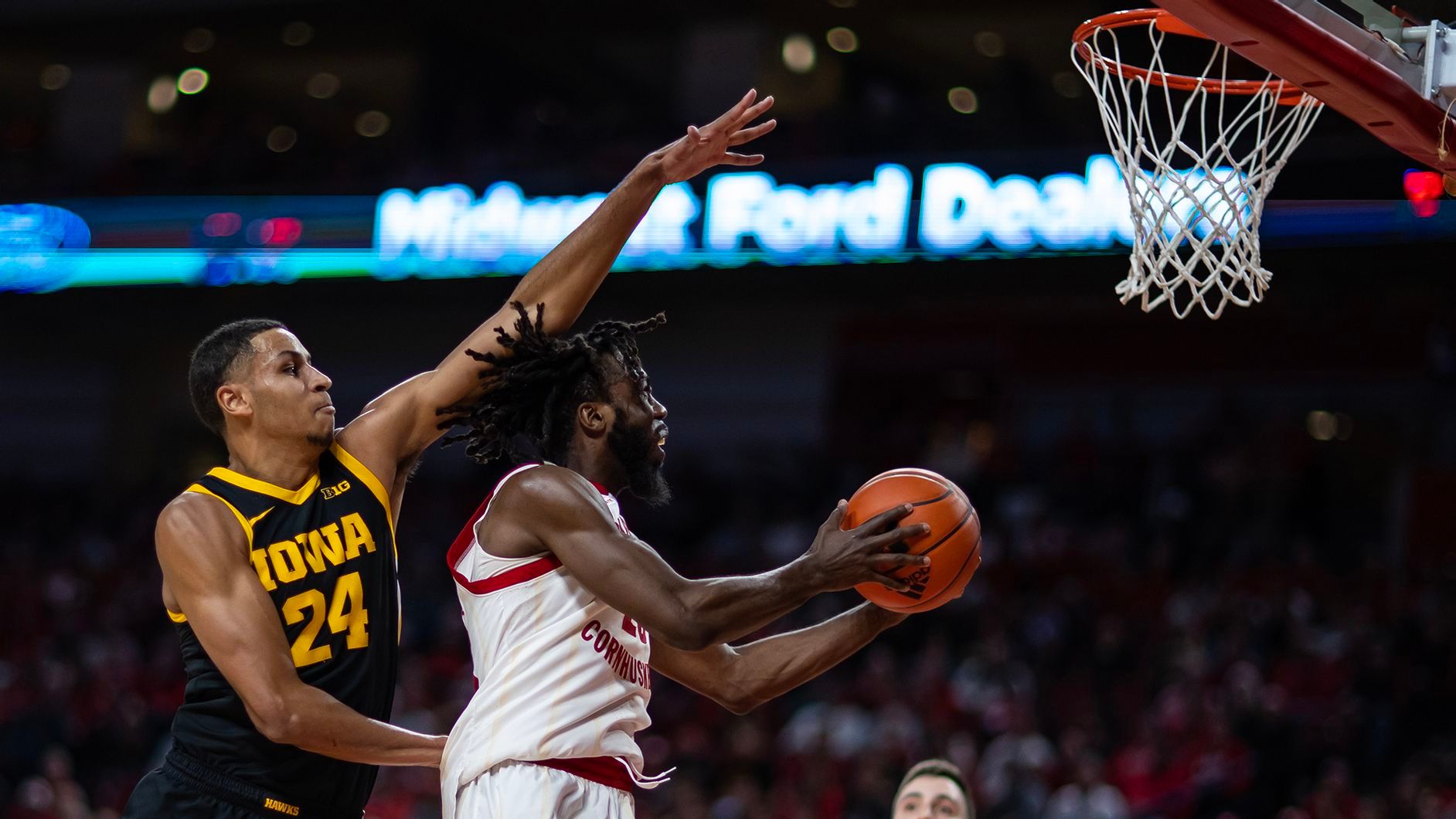 Emmanuel Bandoumel and the Huskers travel to Michigan State on Tuesday.