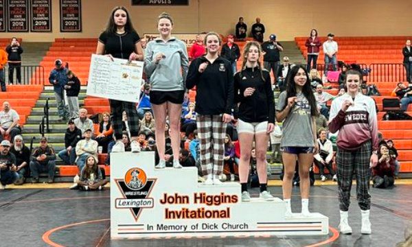 Isabelle Owens won the 145 lbs. championship at the John Higgins Invite in Lexington