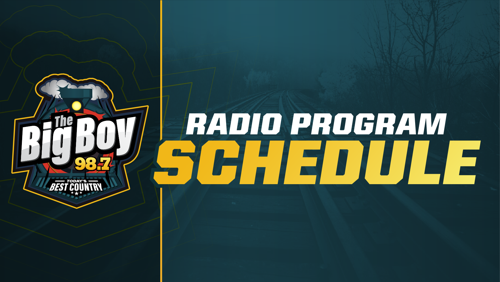 Big Boy Program Schedule