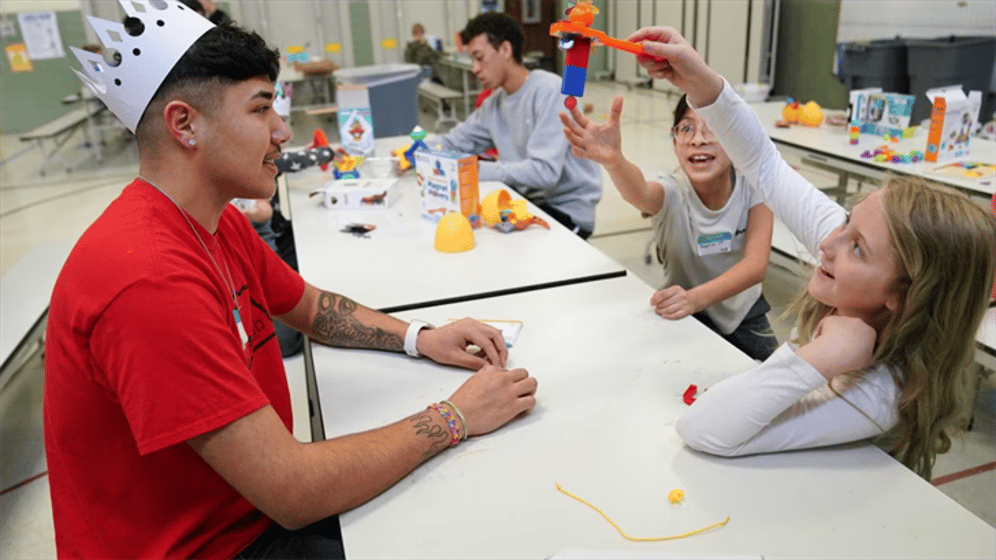 NPCC's Matthew Wright participates in the Helping Hands Program.