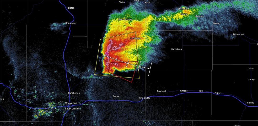 Tornado warning Eastcentral Laramie County PANHANDLE NEWS CHANNEL