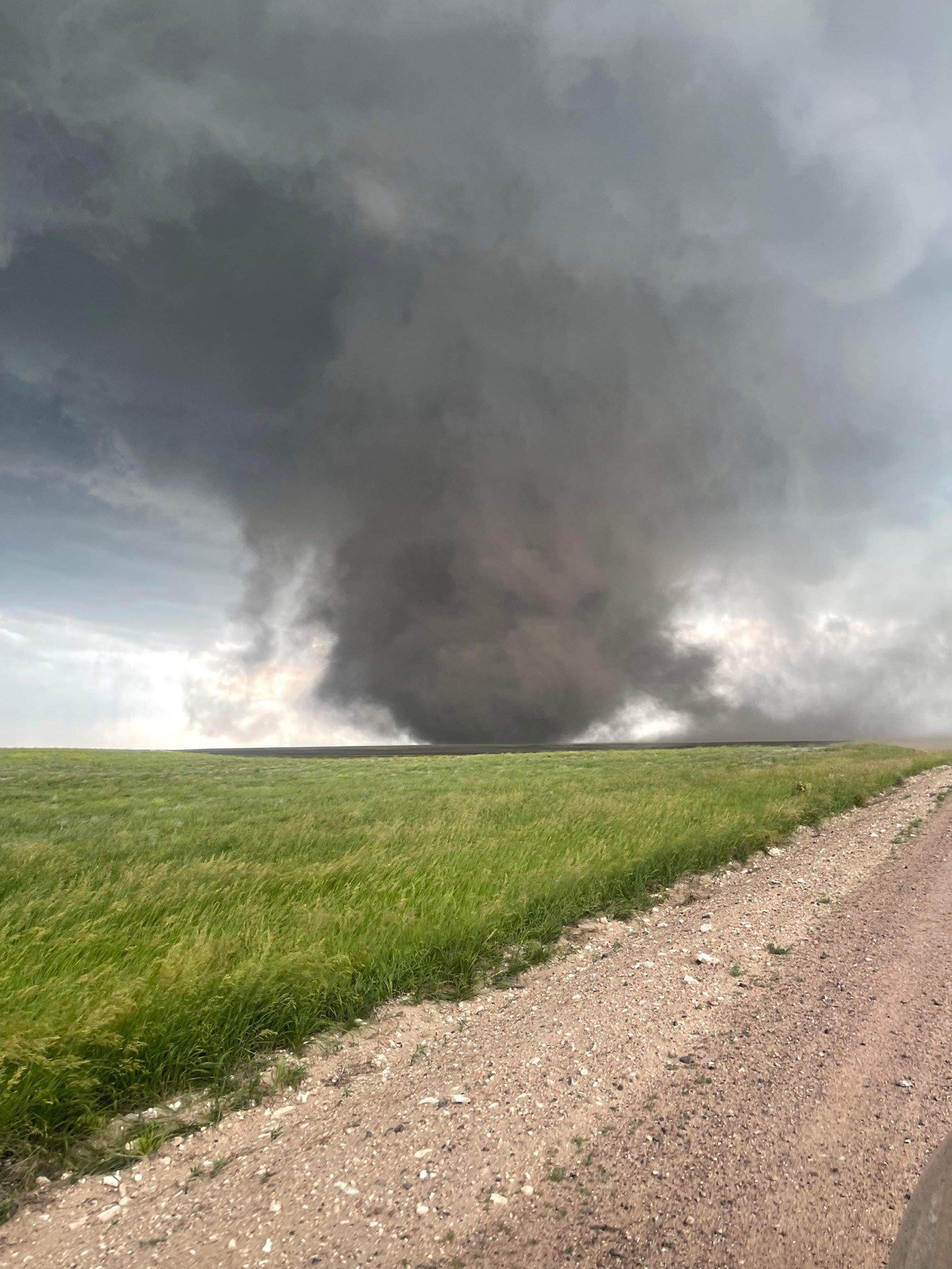 National Weather Service Trained Weather Spotter Greg DeWeese snapped this photo of a tornado nine miles south of Kimball on Wednesday, June 28, 2023.