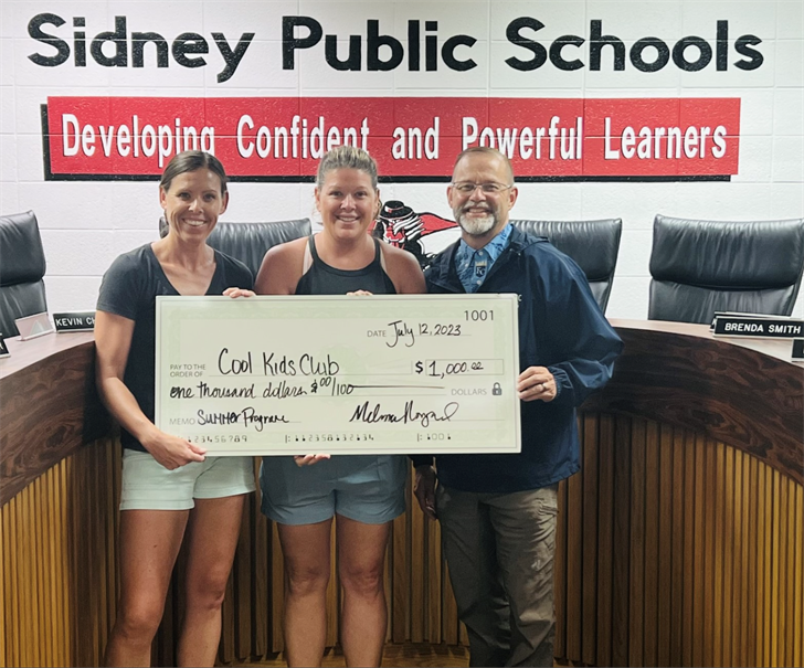 Sidney and Greater Area Fund and local businesses donate to Cool Kids Club Program PANHANDLE