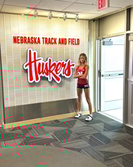 Sidney High School senior Karsyn Leeling verbally committed to high jump for the University of Nebraska track and field team on Tuesday, Sept. 26, 2023.