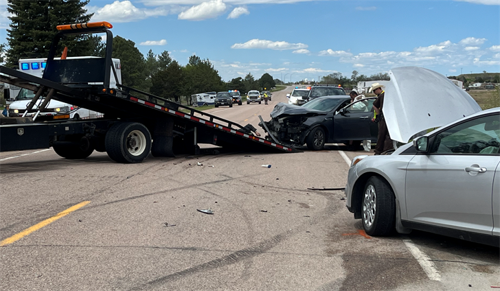Two vehicles collided near the intersection of U.S. 30 and Cheyenne County Road 30 this morning resulting in injuries.