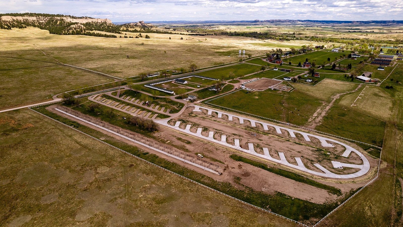 The new sites and horse pens at Fort Robinson State Park's Mare Barn Campground stand ready for use. They are scheduled to open May 24.