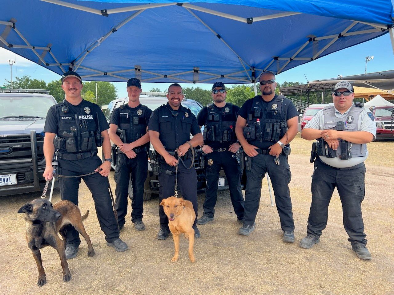 The Kimball PD introduced its new K9's to the community at National Night Out on Aug. 9.