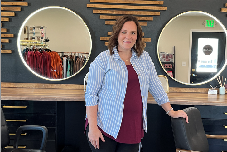 Kayla Wells offers hair service at UpTown Image in Dalton.
