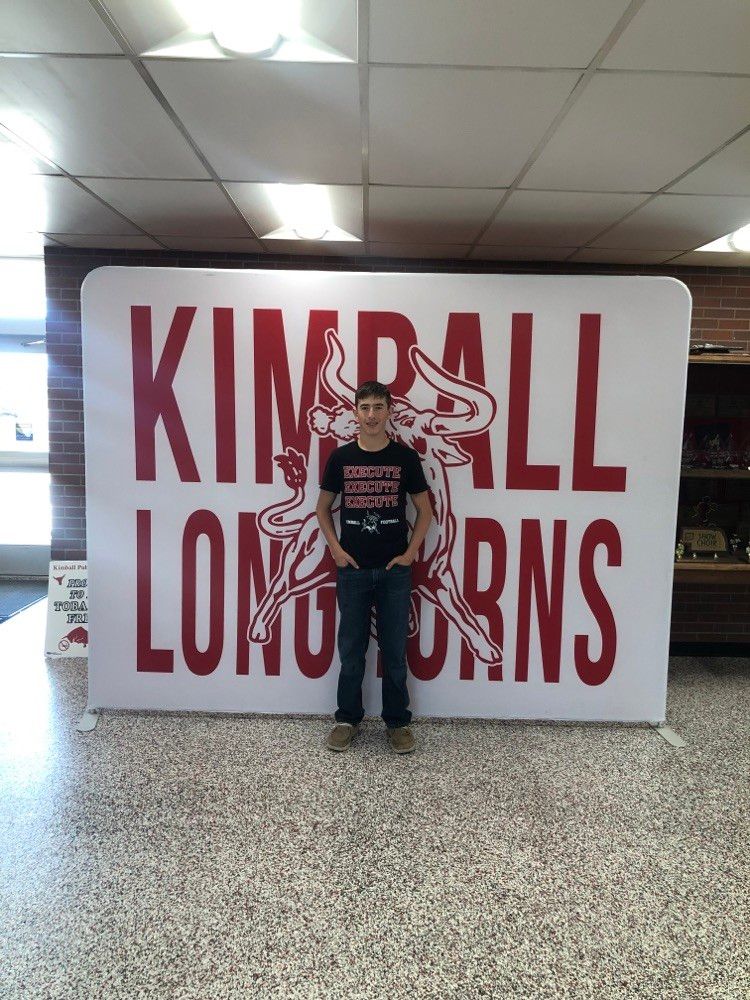 Trey Cook earned a green ribbon at the FFA State Range Judging Competition this week. Photo courtesy of Kimball Public Schools.
