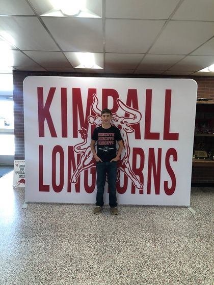 Trey Cook earned a green ribbon at the FFA State Range Judging Competition this week. Photo courtesy of Kimball Public Schools.