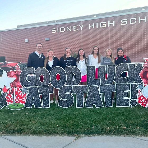 The Sidney High School girls golf team is competing in the Class B State Tournament in Gering.