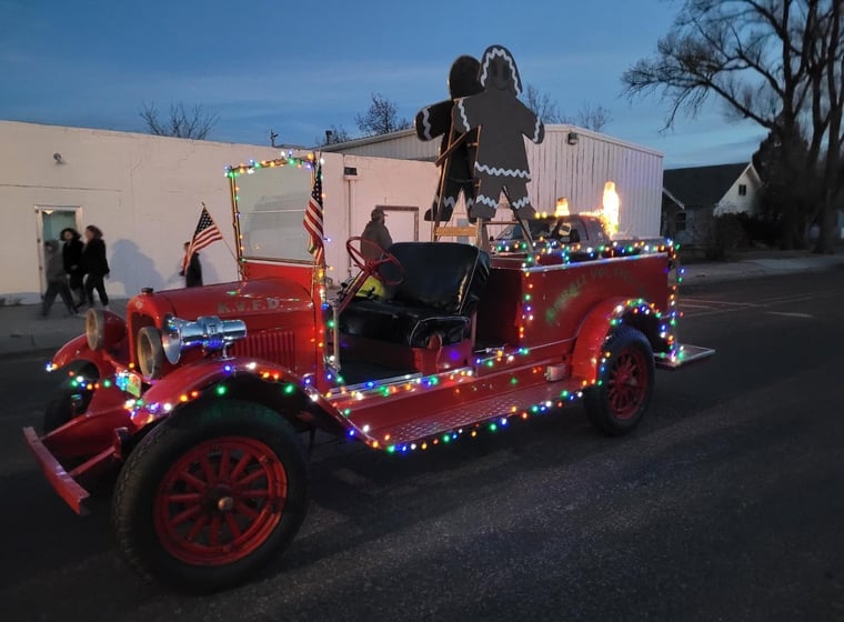 Two community members organize the Kimball Christmas Parade every year.