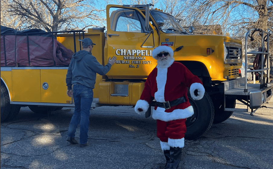 Santa will be arriving in Chappell Saturday, December 8.