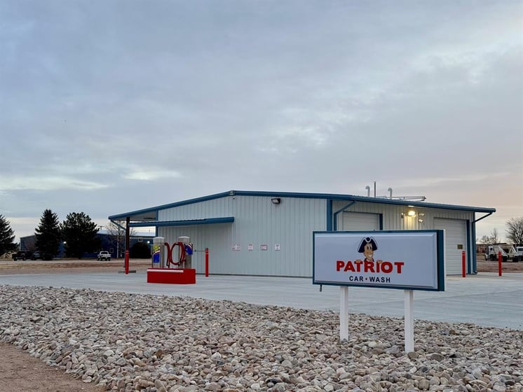 The Patriot Car Wash will be completely open soon once maintenance is finished.