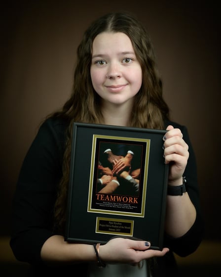 Piper Ryschon of Scottsbluff, Neb., is the Project Strive Student of the Month for January 2025.