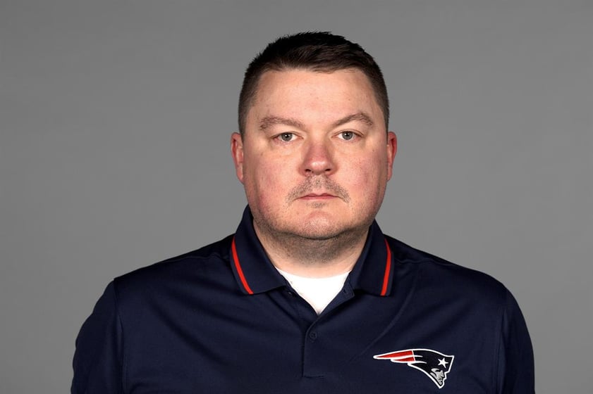 This is a 2024 photo of Pat Stewart of the New England Patriots NFL football team. This image reflects the New England Patriots active roster as of Monday, April 22, 2024 when this image was taken.