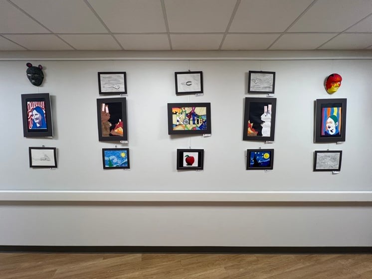 Kimball students’ artwork is being displayed at Kimball Health Services.