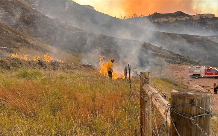 Agriculture disasters include wildfires, which not only burn pastures but also damage fencing.