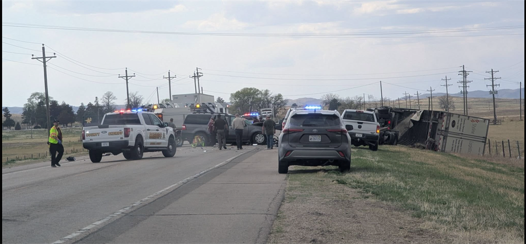 Highway 92/26 west of Bridgeport was closed as of 3:10 p.m. due to a head-on collision west of Bridgeport.