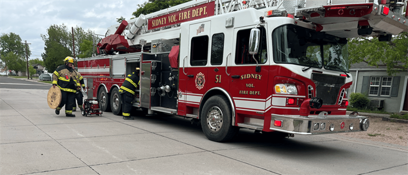 Firefighters responded to a report of a ceiling fan fire in the 1300 block of Osage Street.