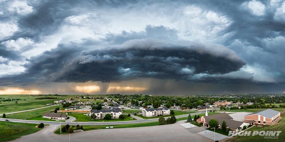 Strong winds and hail struck the Sidney area in Sunday evening's storm.