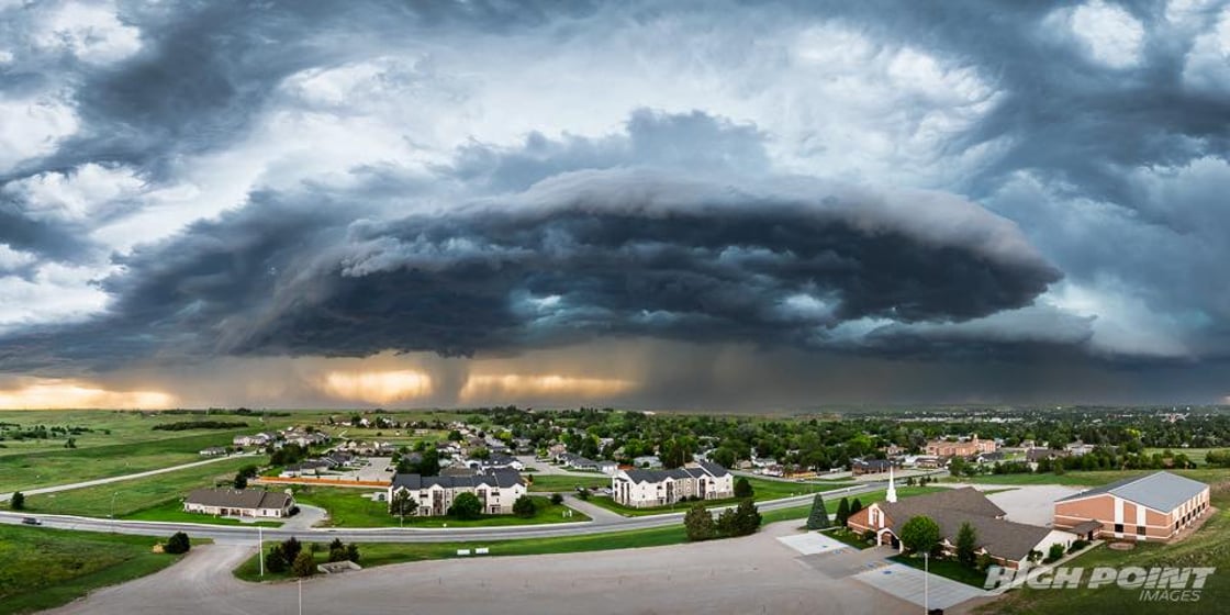 Strong winds and hail struck the Sidney area in Sunday evening's storm.