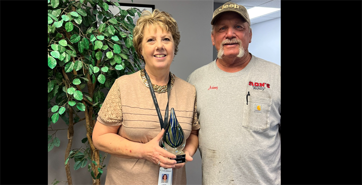 Lavon and Johnny Hajek were recognized by the Nebraska Association of Behavioral Health Organizations.