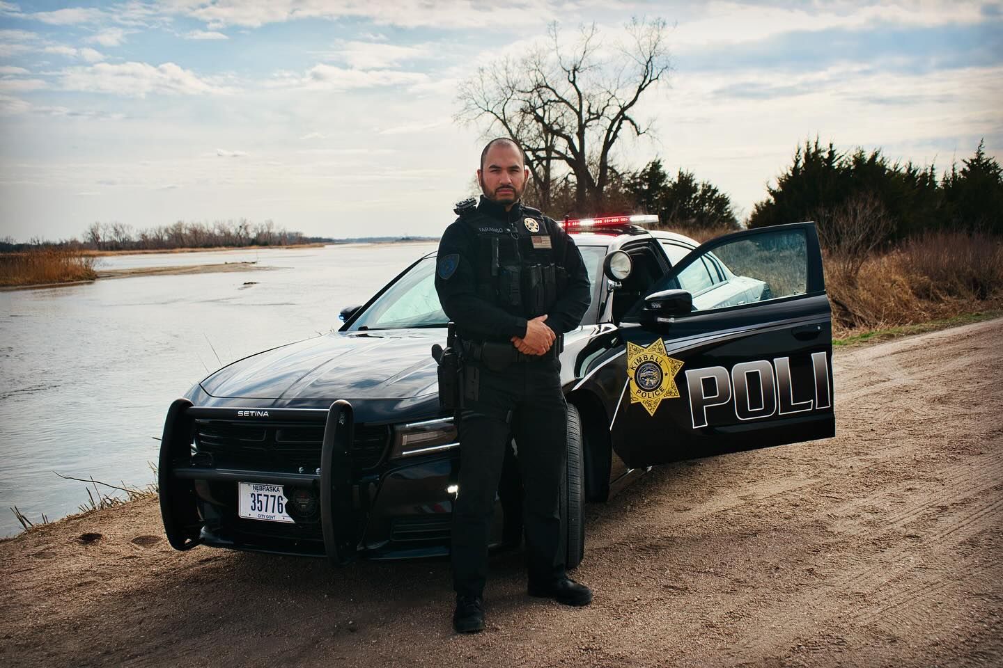 Officer Sergio Tarango is the newest certified officer in the Kimball Police Department.