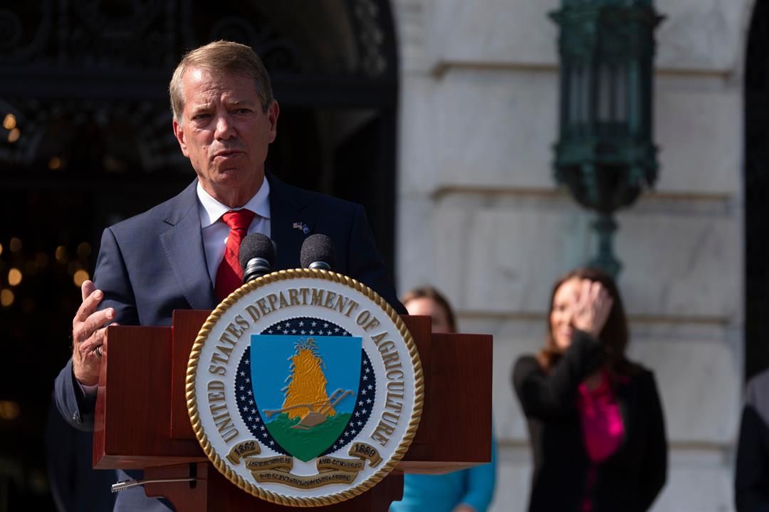FILE - Nebraska Gov. Jim Pillen, speaks during a news conference at the Department of Agriculture to rollout the USDA'S National Farm Security Action Plan in Washington, July 8, 2025.
