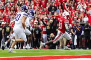 Nebraska grinds out winning touchdown drive after blowing lead, beats Northwestern 28-21