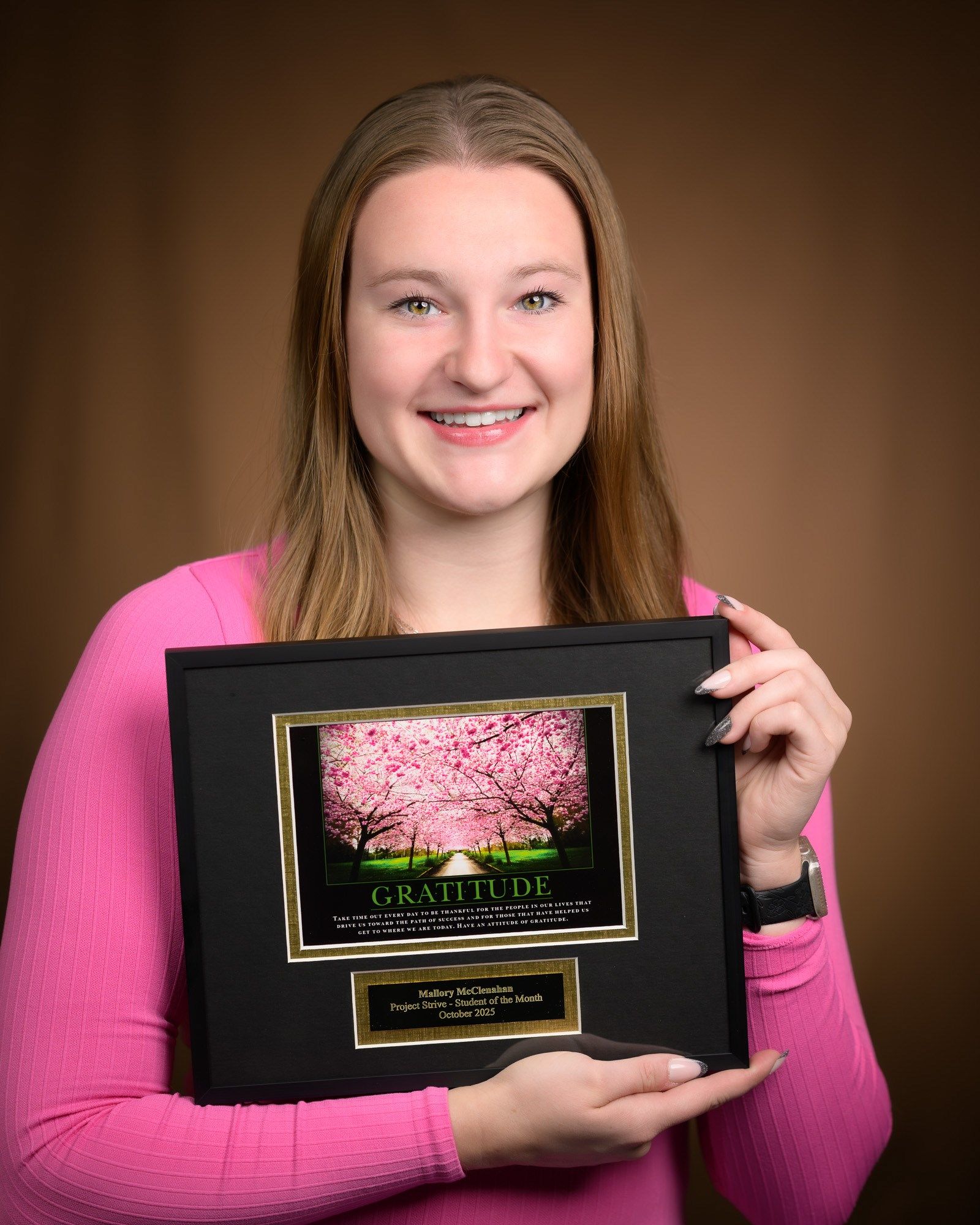 Mallory McClenahan of Grant, Neb., is the 2025 October Student of the Month.