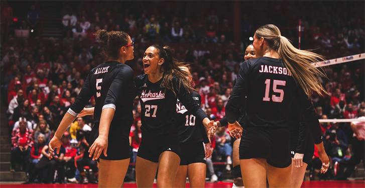 Huskers blast No. 11 Wisconsin in sweep