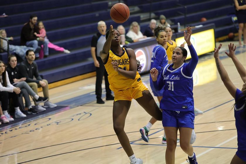 WNCC's Celina Donyo goes up for a shot in the second half against Salt Lake.