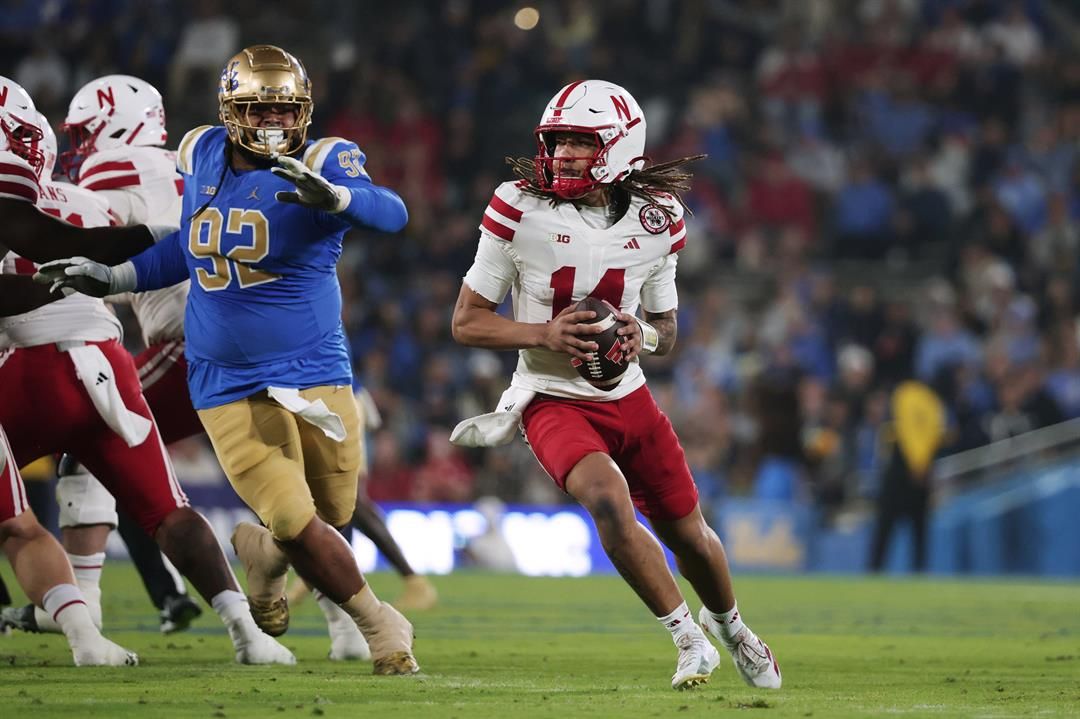 Lateef's impressive debut as a starter and Johnson's rushing lead Nebraska over UCLA 28-21