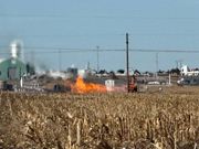Gas fire reported at plant north of Sidney; evacuations underway