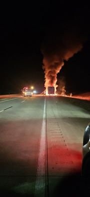 I-80 eastbound reopens at state line following truck fire