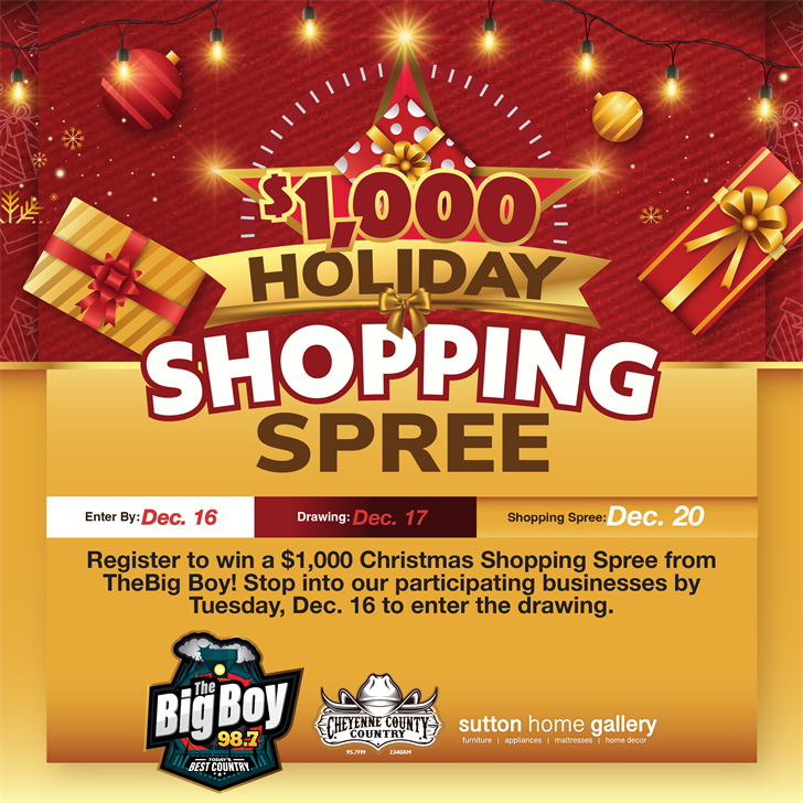 Bridgeport man wins $1,000 shopping spree through Sutton Home Gallery and 987 The Big Boy