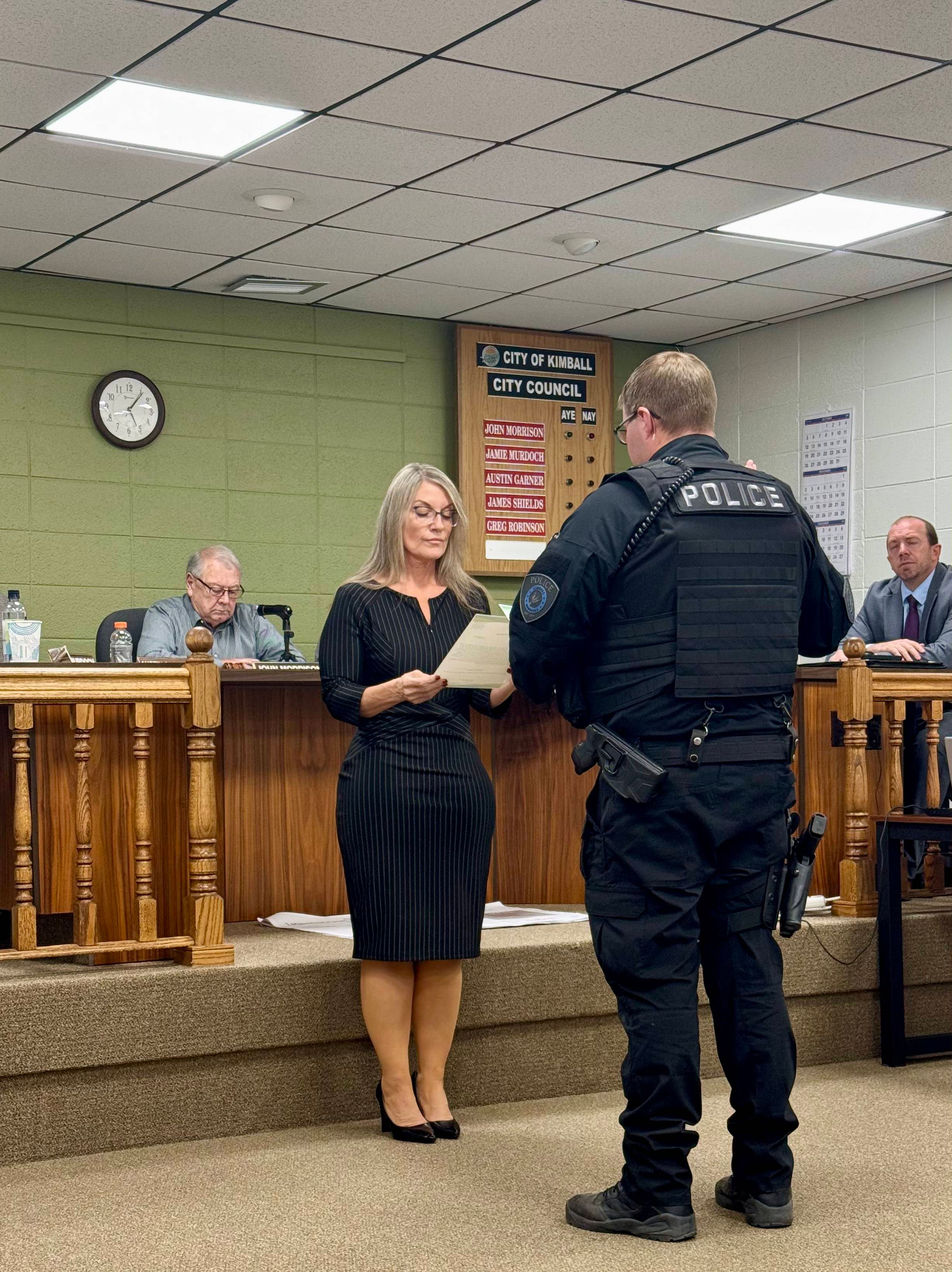 City of Kimball welcomes new police officer