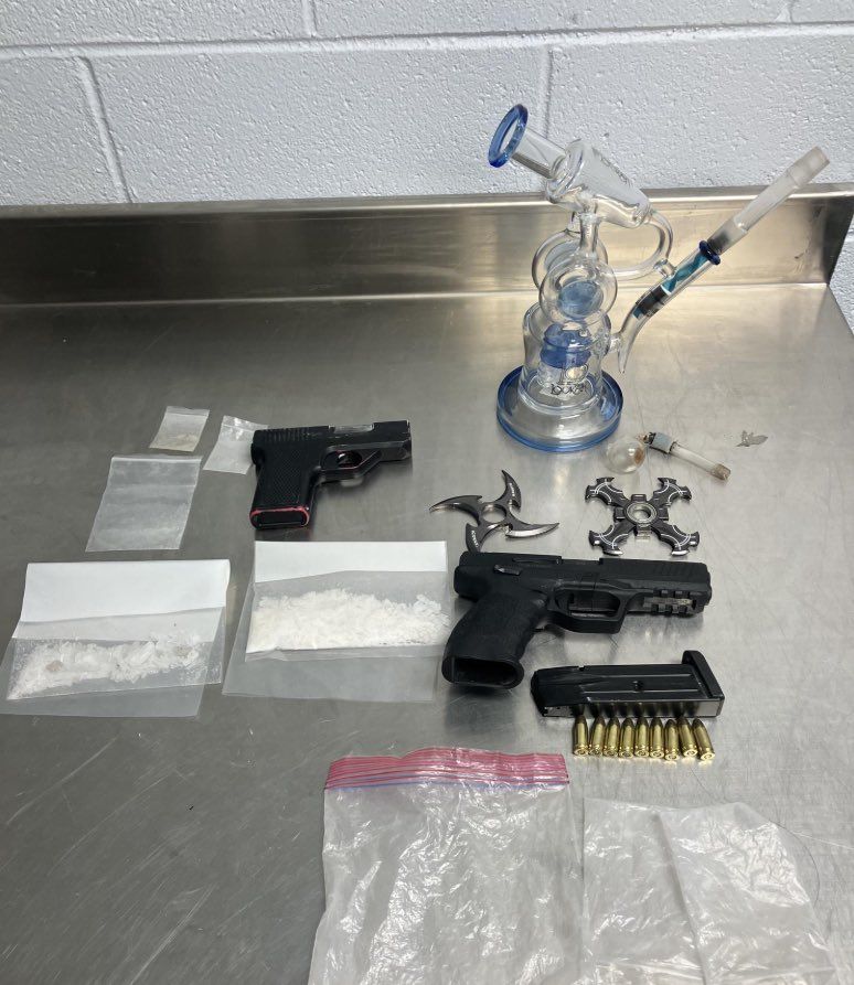 Two arrested after traffic stop leads to drug, firearm seizure in Sterling
