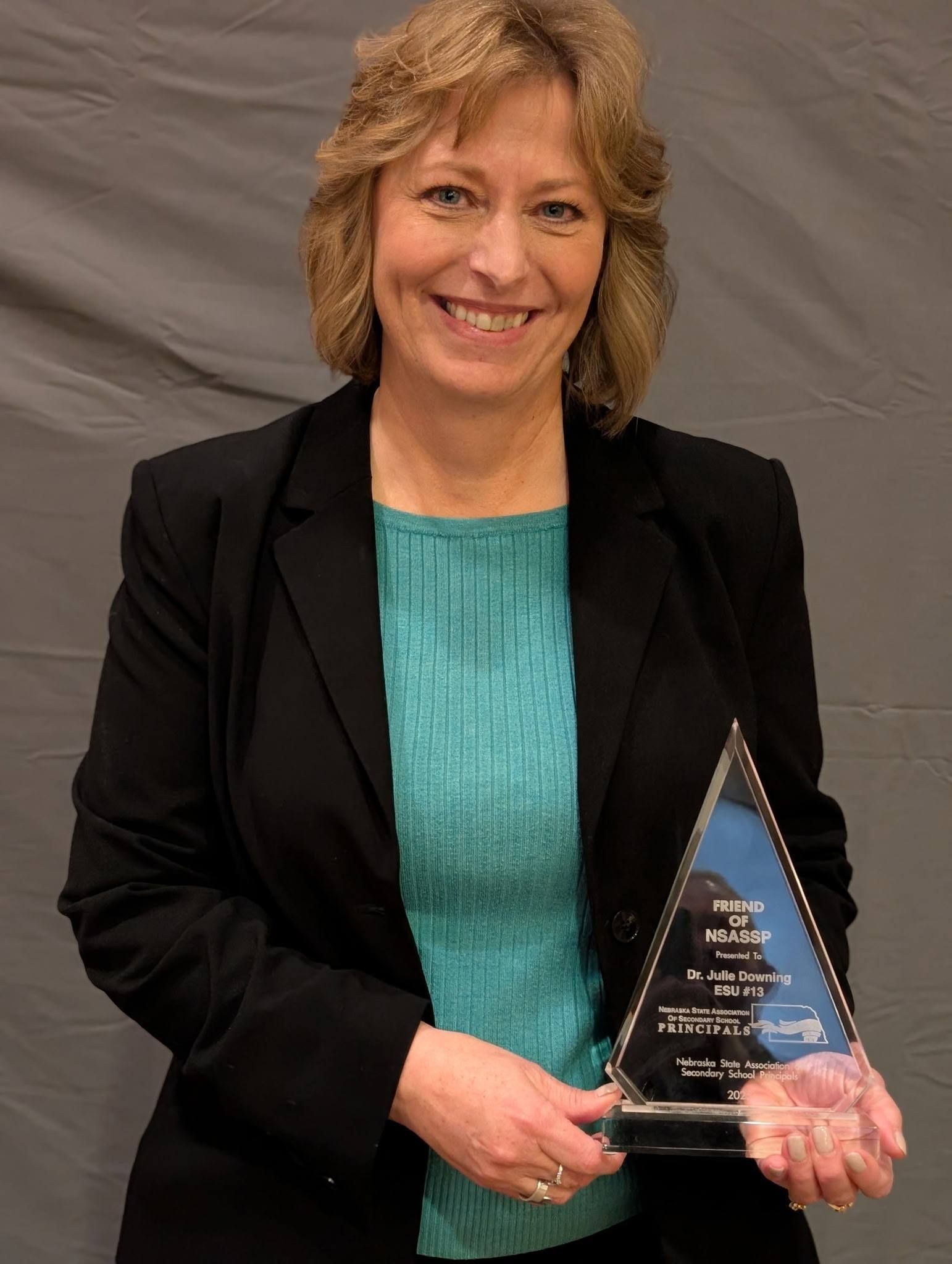 Chadron's Dr. Julie Downing Honored with Friend of NSASSP Award