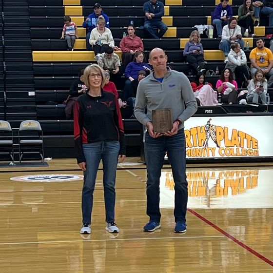 Band Director Kristi Hiles-Smith was recognized at the SPVA Championship with a Lifetime Achievement Award.