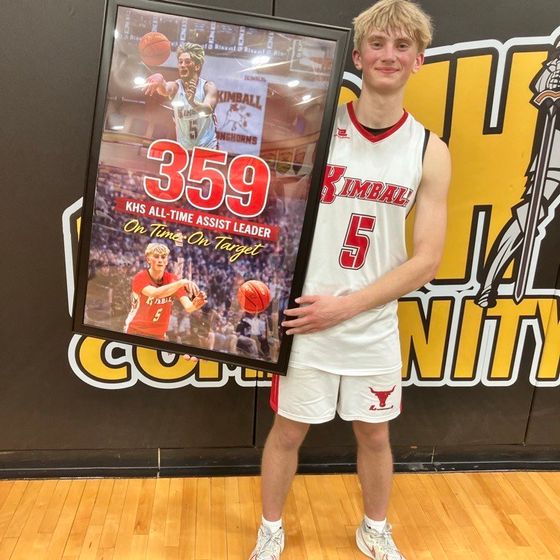 Braxton Miller broke the Assist Record for Kimball Men’s Basketball at the SPVA Conference last week.