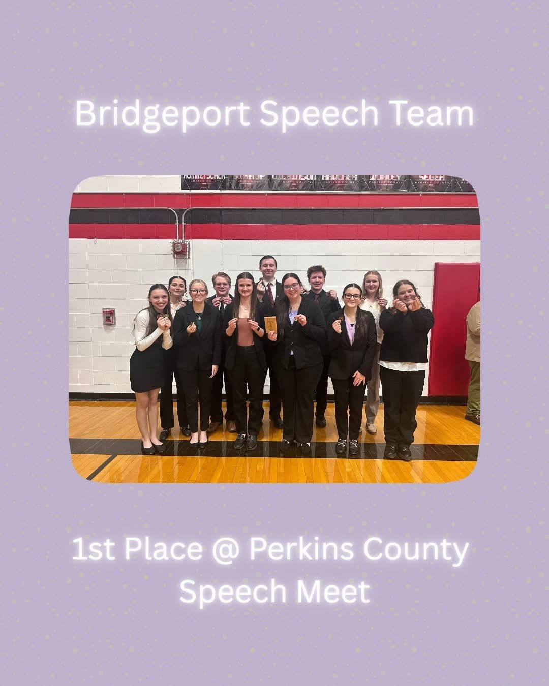 Bridgeport speech team wins Class C/D title at Perkins County meet